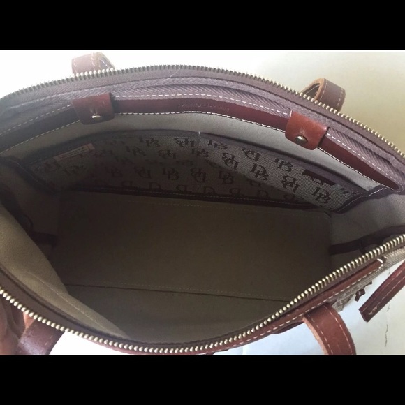 DOONEY BOURKE Bag Purse Signature DB Leather Tote - Picture 7 of 8